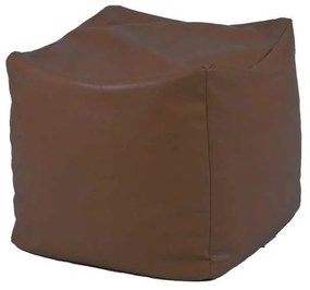 Taburet Cub, Material Piele ecologica - Chocolate