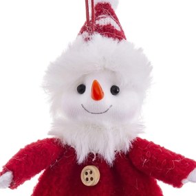 Ornament de Crăciun din material textil 17 cm Snowman – Casa Selección