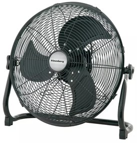 Ventilator puternic 100W, metalic de podea 45 cm negru Klausberg KB7517, lame din aluminiu, 100 W