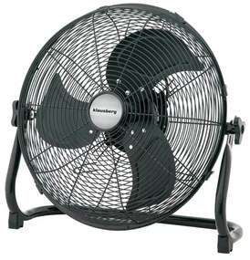 Ventilator puternic 100W, metalic de podea 45 cm negru Klausberg KB7517, lame din aluminiu, 100 W