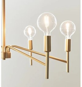 Lustră pe cablu MONARCH 6xE14/18W/230V aurie Markslöjd 108210