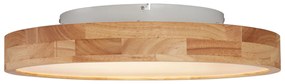 Plafonieră scandinavă din lemn 50cm incl. LED Dimmable - Pecker