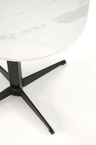 Masa de cafea Borna S marmura alba/negru L50 cm