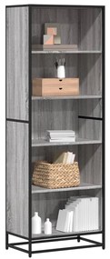 vidaXL Bibliotecă, gri sonoma, 60x35x170,5 cm, lemn prelucrat