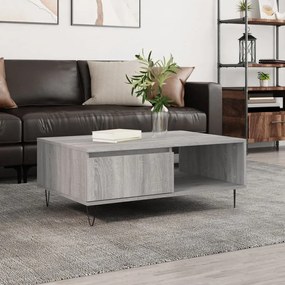 vidaXL Masă de cafea, gri sonoma, 90x60x35 cm, lemn compozit