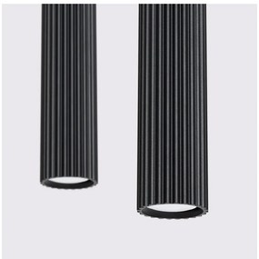 Lustră neagră din metal Gleam – Sollux