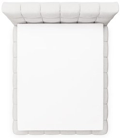 Pat tapițat Magnelio 160x200 cu ladă de depozitare - bej țesătură ușor de curățat Leo 03