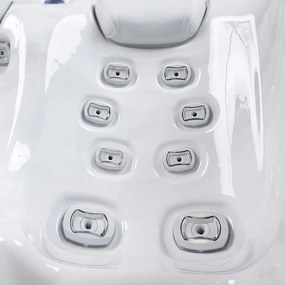 Minipiscina jacuzzi 3 persoane, 32 jeturi hidromasaj, WiFi, sistem audio, sistem In line-WIS, unitate de control Gecko IN.YE-3, 160   215 cm, Wellis