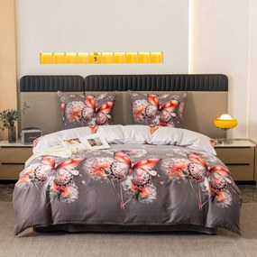 Lenjerie de pat din microfibra FLARISSE gri Dimensiune lenjerie de pat: 70 x 80 cm | 140 x 200 cm