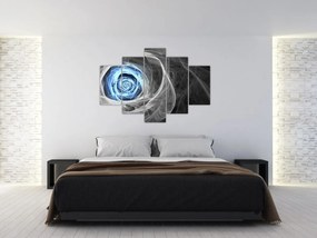 Tablou - Abstract Rose Blue (150x105 cm)
