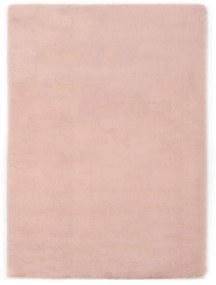 Covor, roz invechit, 120 x 160 cm, blana ecologica de iepure roz invechit, 120 x 160 cm