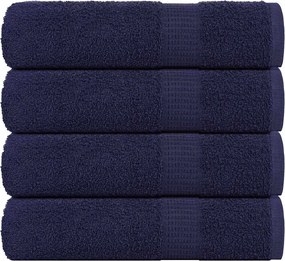 vidaXL Prosoape de duș, FROGN, 4 buc., albastru marin, 70x140 cm, 360 g/m²