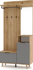 Set pentru hol, stejar evoke/grafit, NODRI