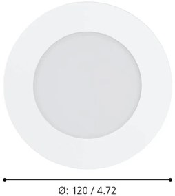 Eglo 900101 - Corp de iluminat LED reglabil pentru baie FUEVA-Z, LED/5,4W/230V, IP44