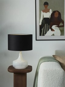 Veioza/ Lampa de masa decorativa Reykjavik alb/ negru