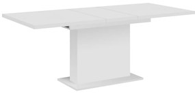 Masa dining extensibila, alba, 160-200x90 cm, BOBA