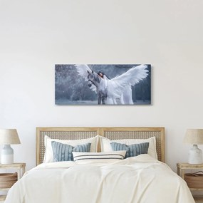 Tablou - Fata și unicorn (120x50 cm)