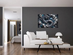 Tablou – Dragon în fum (90x60 cm)