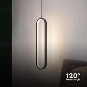 Lustră LED pe cablu LED/13W/230V 4000K negru