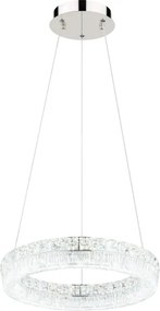 Globo 67387-24 - Lustru LED reglabil suspendat pe cablu LAUREL LED/24W/230V transparent + telecomandă