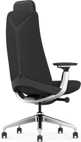 Scaun Ergonomic Premium cu Tetieră Reglabilă, Suport Lombar Ajustabil, Cotiere 3D, Mecanism Multifuncțional și Bază din Aluminiu, Negru