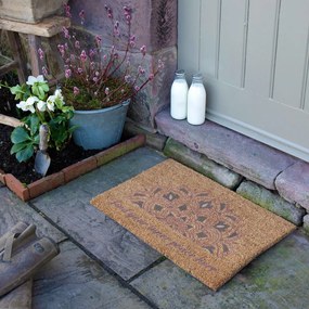 Covoraș de intrare din fibre de nucă de cocos 40x60 cm Find Your Inner Peace – Artsy Doormats