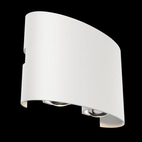 Aplica de perete exterior cu iluminat arhitectural IP54 LED Strato alb