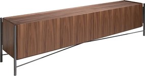 Comoda TV moderna design LUX Walnut and Black