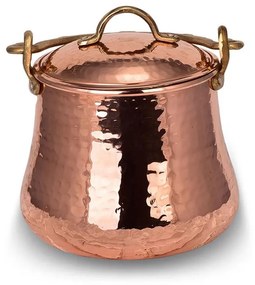 Galeata din cupru cu toarta si capac, 3250 ml, CTR59