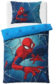 Carbotex Lenjerie de pat pentru copii Spider-Man Strikes Back , 140 x 200 cm, 70 x 90 cm