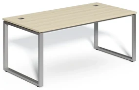 Masă SimpleOffice 180 x 90 cm, stejar deschis / argint