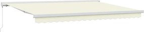 vidaXL Cortina Retractabilă Crem 450 × 300 cm Stofă și Metal