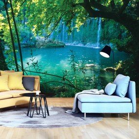 Fototapet - Lacul turcoaz enigmatic (254x184 cm)