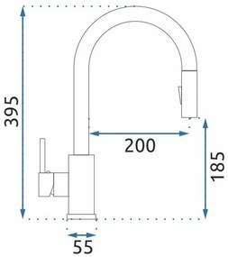 Chiuveta inox Paul auriu periat