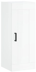 830502 vidaXL Dulap de perete, alb extralucios, 34,5x34x90 cm, lemn prelucrat