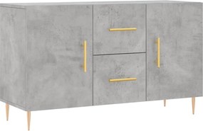 vidaXL Dulap, gri beton, 100x36x60 cm, lemn compozit
