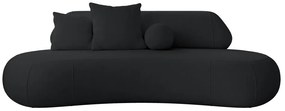 Canapea trei locuri Bally  (negru + negru). 1100112
