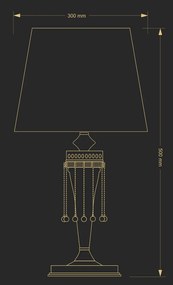 Veioza design clasic realizat manual Dorato
