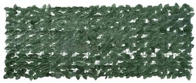 vidaXL Paravan de balcon cu frunze verde închis, 200x75 cm