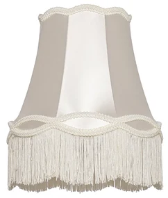 Abajur din stofă crem 30 cm - Granny
