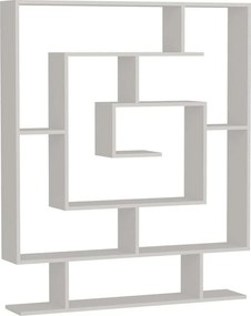 Etajera SARMASIK, alb, PAL melaminat, 125x22x150 cm