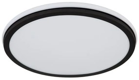 Plafoniera LED RGB cu telecomanda design modern Jaxxi negru 45cm