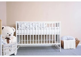 New Baby Pătuț pentru copii Polly, alb-gri