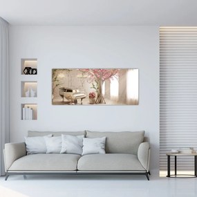 Tablou - Interior de vis cu pian (120x50 cm)