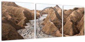 Tablou - Vulcanul Românesc (cu ceas) (90x30 cm)