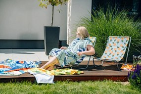 Set de 2 sezlonguri de plaja pliabile SAND PINEAPPLE, colorat