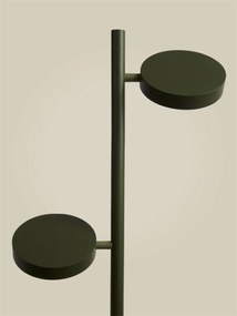 Lampadar LED din lemn de frasin verde Okinawa