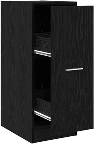 vidaXL Cabinet de Apotecă Stejar negru 30 x 41 x 77.5 cm Lemn compozit