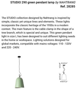 Lustra suspendata design modern Studio 290 verde