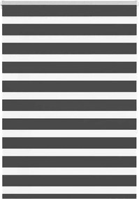 vidaXL Jaluzea tip zebra neagră lățime țesătură 100,9 cm poliester